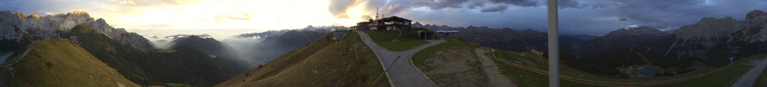 Pinzolo Doss Del Sabion snow cam captured at 24 September 2026 at 7:19 pm GMT+2