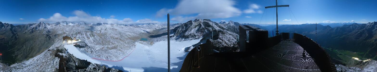 Schnals Grawand snow cam captured at 24 September 2026 at 11:22 pm GMT+2