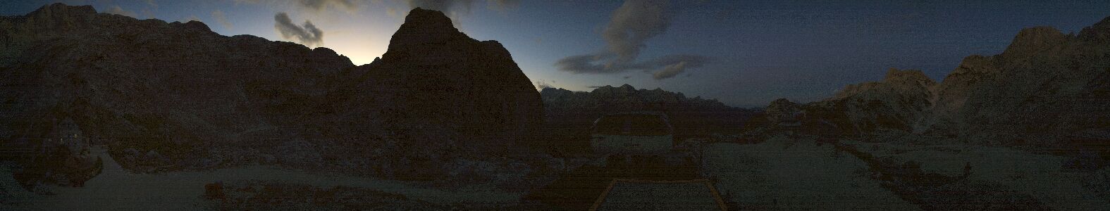 Sella Nevea Rifugio Celso Gilberti snow cam captured at 12 September 2026 at 7:47 pm GMT+2