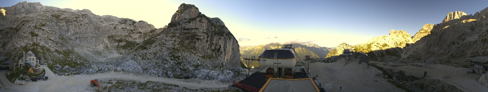Sella Nevea Rifugio Celso Gilberti snow cam captured at 15 September 2026 at 6:10 pm GMT+2