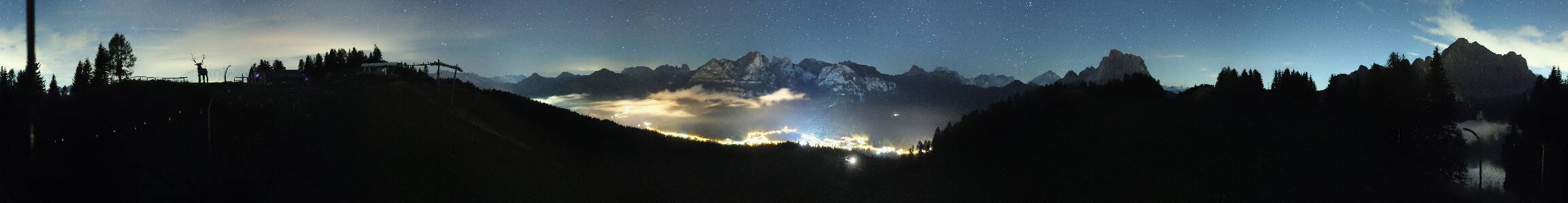 Selva di Cadore Pescul snow cam captured at 12 September 2026 at 11:51 pm GMT+2