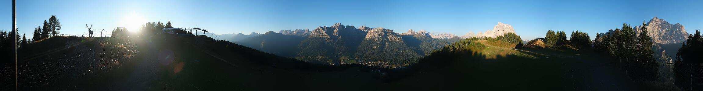Selva di Cadore Pescul snow cam captured at 15 September 2026 at 6:52 pm GMT+2