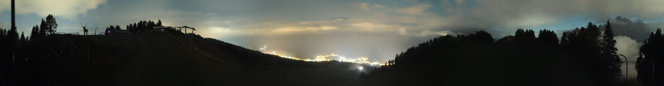 Selva di Cadore Pescul snow cam captured at 16 September 2026 at 11:52 pm GMT+2