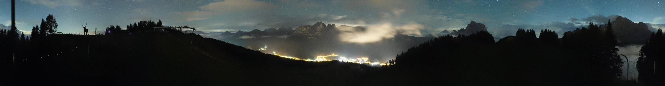Selva di Cadore Pescul snow cam captured at 18 September 2026 at 11:55 pm GMT+2