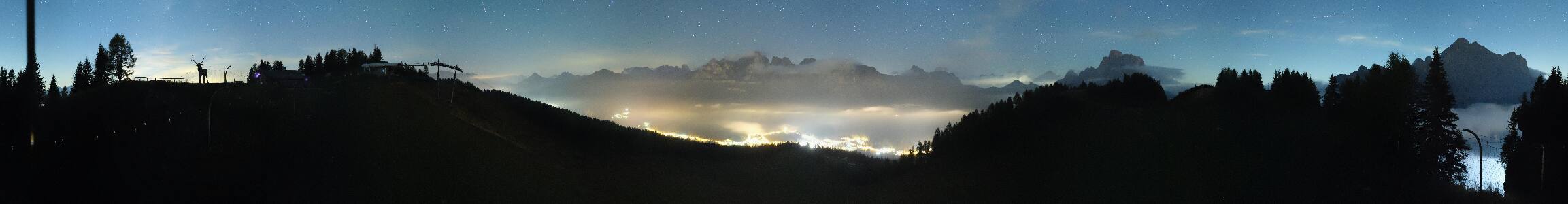 Selva di Cadore Pescul snow cam captured at 19 September 2026 at 11:50 pm GMT+2