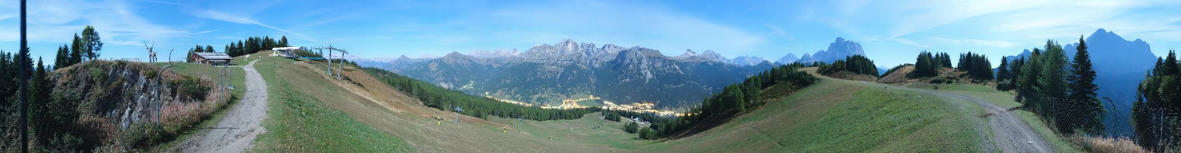 Selva di Cadore Pescul snow cam captured at 26 September 2026 at 11:58 pm GMT+2
