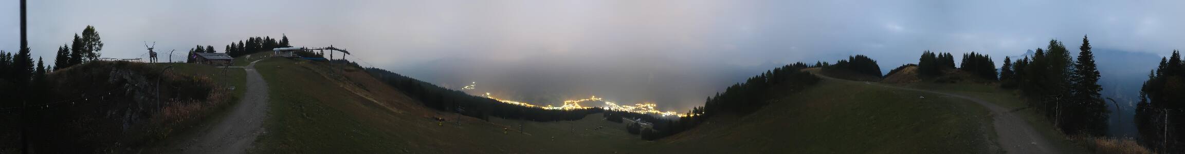 Selva di Cadore Pescul snow cam captured at 29 September 2026 at 11:45 pm GMT+2