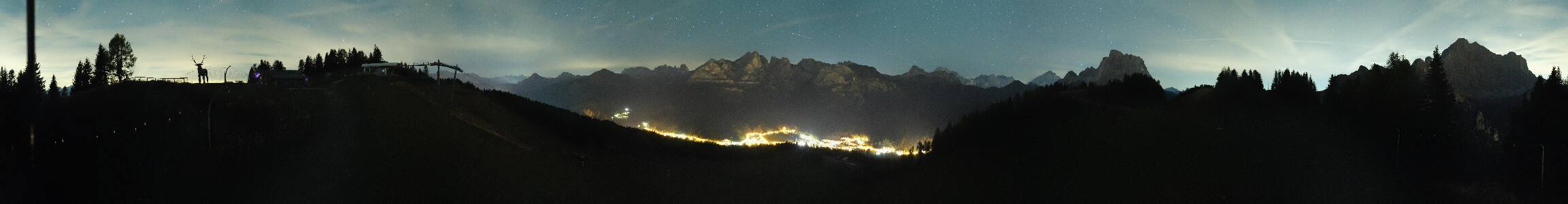 Selva di Cadore Pescul snow cam captured at 4 October 2026 at 11:56 pm GMT+2
