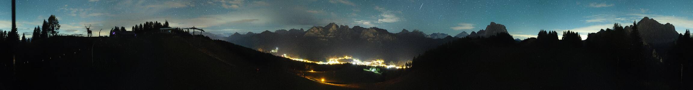 Selva di Cadore Pescul snow cam captured at 5 October 2026 at 11:59 pm GMT+2