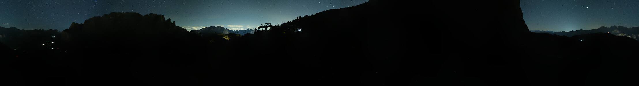 Val Gardena Citta dei Sassi snow cam captured at 11 September 2026 at 11:57 pm GMT+2