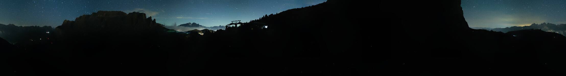 Val Gardena Citta dei Sassi snow cam captured at 19 September 2026 at 11:50 pm GMT+2