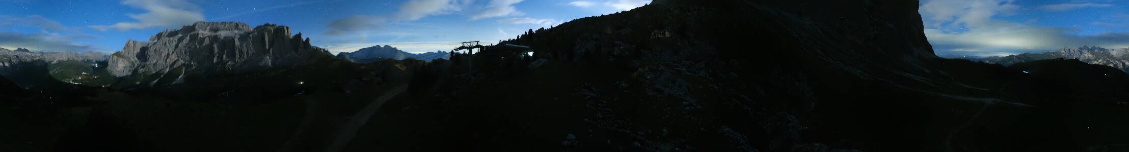 Val Gardena Citta dei Sassi snow cam captured at 20 September 2026 at 11:52 pm GMT+2