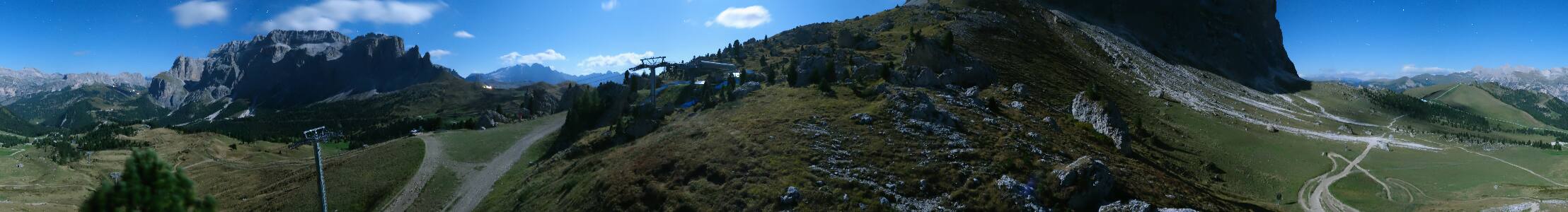 Val Gardena Citta dei Sassi snow cam captured at 24 September 2026 at 11:57 pm GMT+2