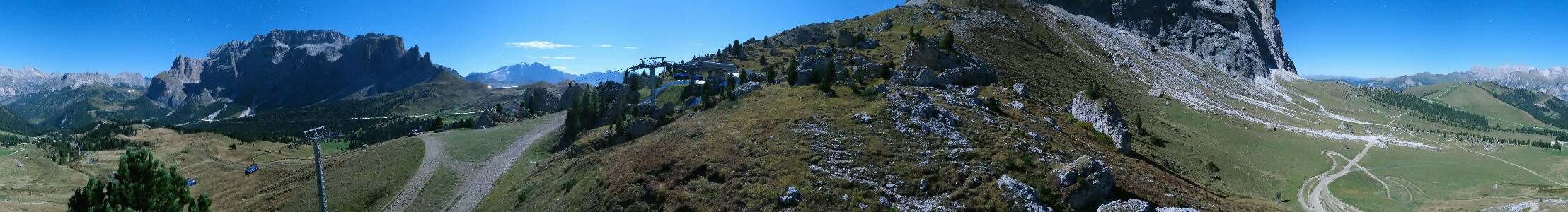 Val Gardena Citta dei Sassi snow cam captured at 25 September 2026 at 11:58 pm GMT+2