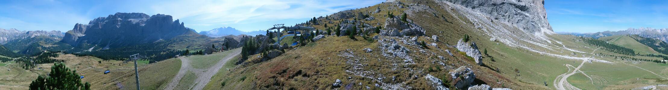 Val Gardena Citta dei Sassi snow cam captured at 26 September 2026 at 11:49 pm GMT+2