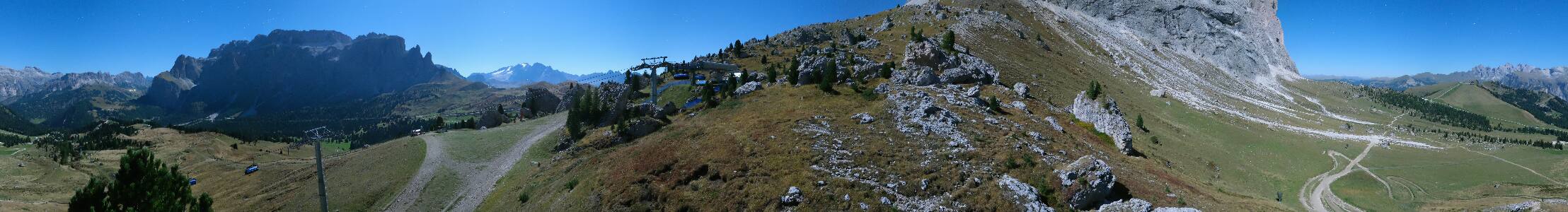 Val Gardena Citta dei Sassi snow cam captured at 27 September 2026 at 11:49 pm GMT+2