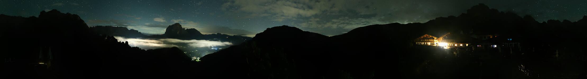 Val Gardena Col Raiser snow cam captured at 18 September 2026 at 11:56 pm GMT+2