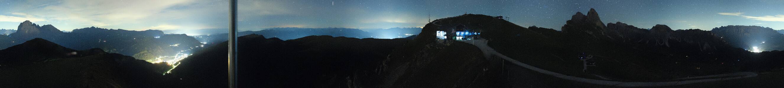 Val Gardena Seceda snow cam captured at 12 September 2026 at 11:55 pm GMT+2