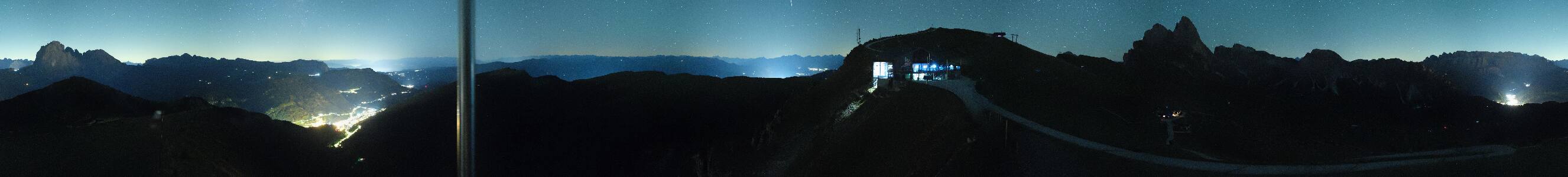 Val Gardena Seceda snow cam captured at 14 September 2026 at 11:50 pm GMT+2