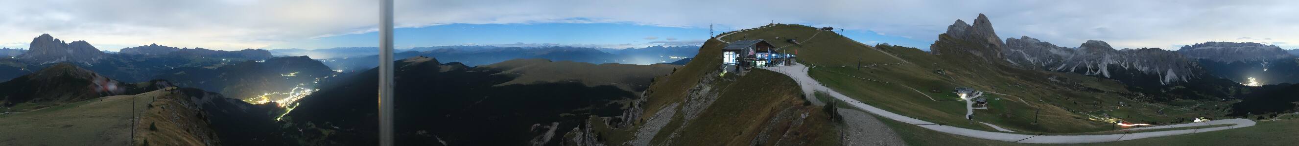 Val Gardena Seceda snow cam captured at 23 September 2026 at 11:54 pm GMT+2