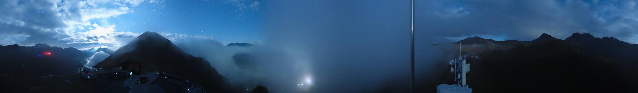 Samnaun Alp Trida Sattel snow cam captured at 2 October 2026 at 11:47 pm GMT+2