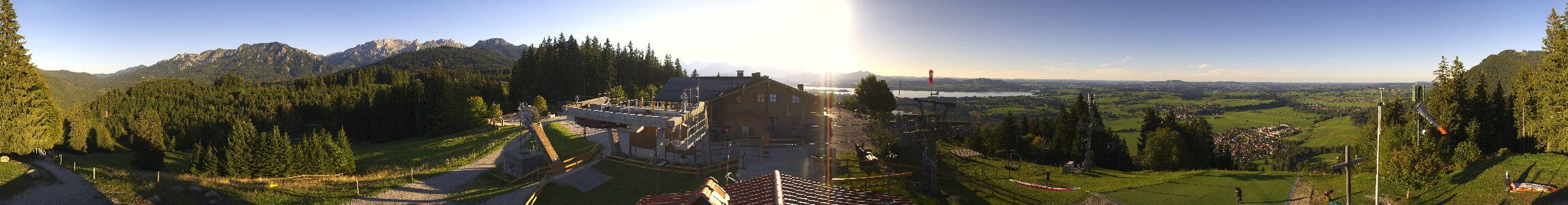 Buching Buchenbergbahn snow cam captured at 15 September 2026 at 6:13 pm GMT+2