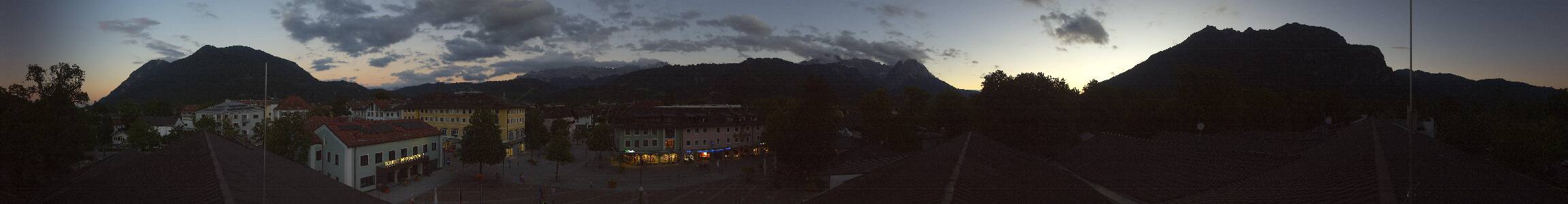 Garmisch-Partenkirchen Festsaal snow cam captured at 14 September 2026 at 7:52 pm GMT+2