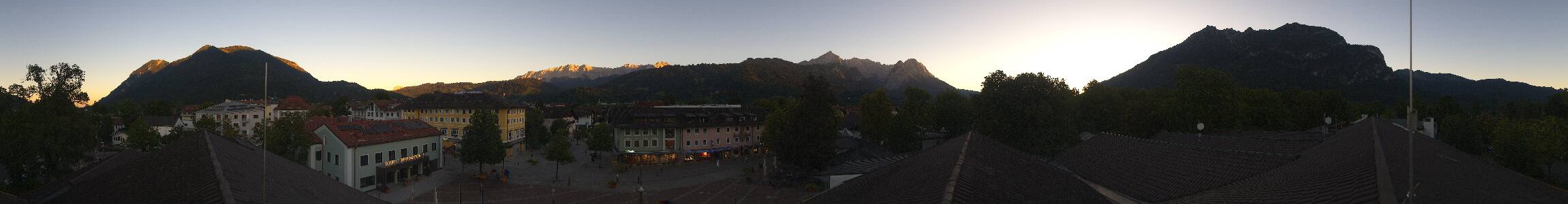 Garmisch-Partenkirchen Festsaal snow cam captured at 15 September 2026 at 7:20 pm GMT+2