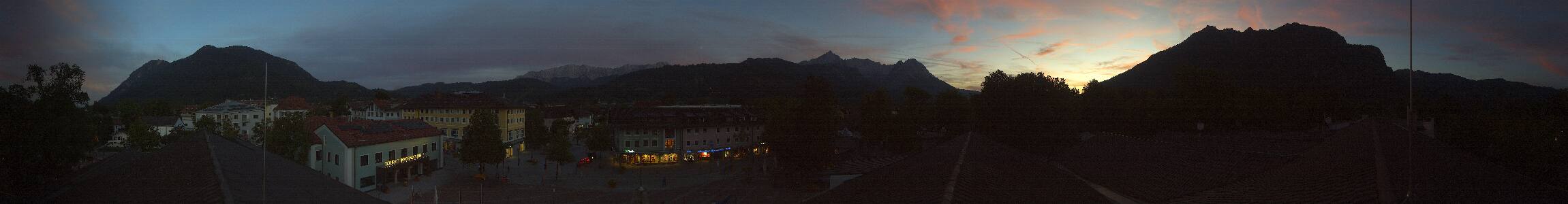 Garmisch-Partenkirchen Festsaal snow cam captured at 19 September 2026 at 7:43 pm GMT+2