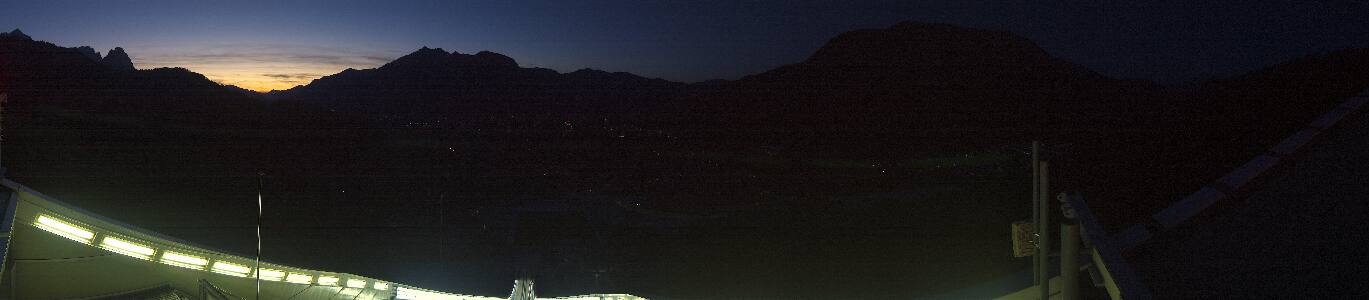 Garmisch-Partenkirchen Olympiaschanze snow cam captured at 28 September 2026 at 7:32 pm GMT+2