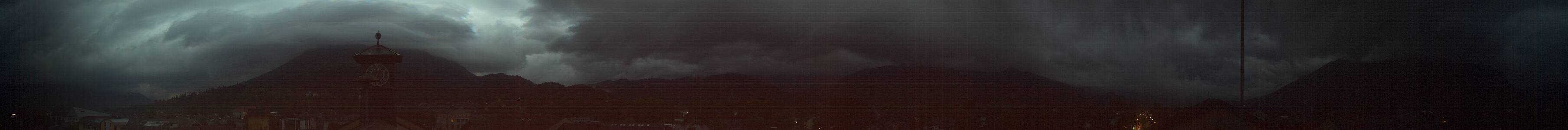 Garmisch-Partenkirchen Rathaus snow cam captured at 24 September 2026 at 7:27 pm GMT+2