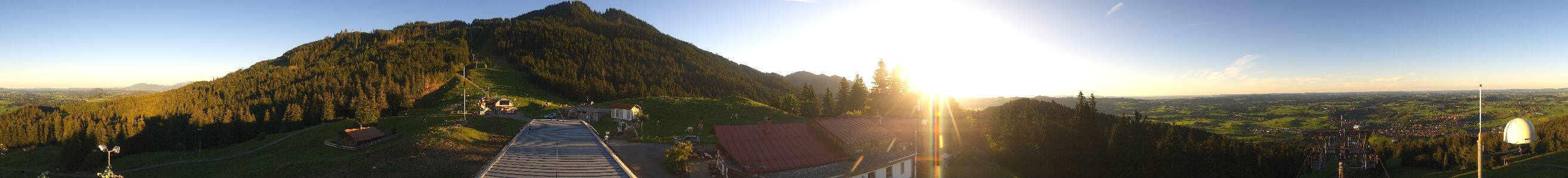 Nesselwang Alpspitzbahn Mittelstation snow cam captured at 15 September 2026 at 6:50 pm GMT+2