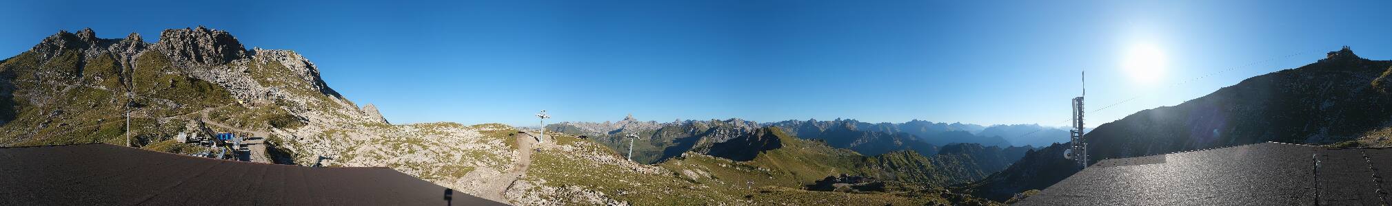 Oberstdorf Nebelhorn snow cam captured at 15 September 2026 at 6:07 pm GMT+2