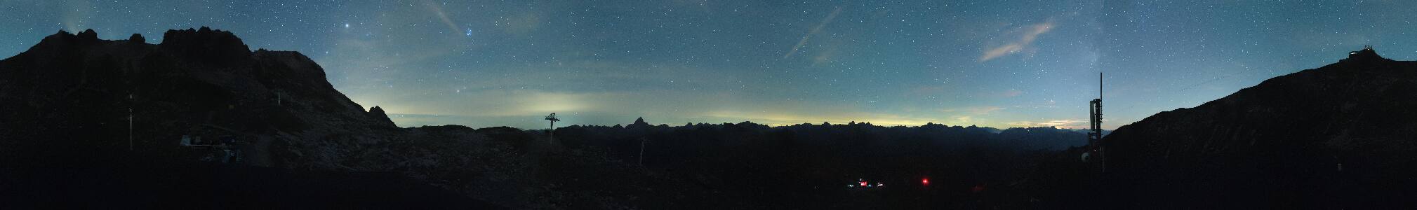 Oberstdorf Nebelhorn snow cam captured at 19 September 2026 at 11:58 pm GMT+2