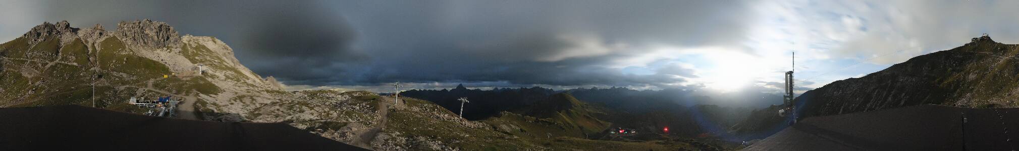 Oberstdorf Nebelhorn snow cam captured at 20 September 2026 at 11:59 pm GMT+2