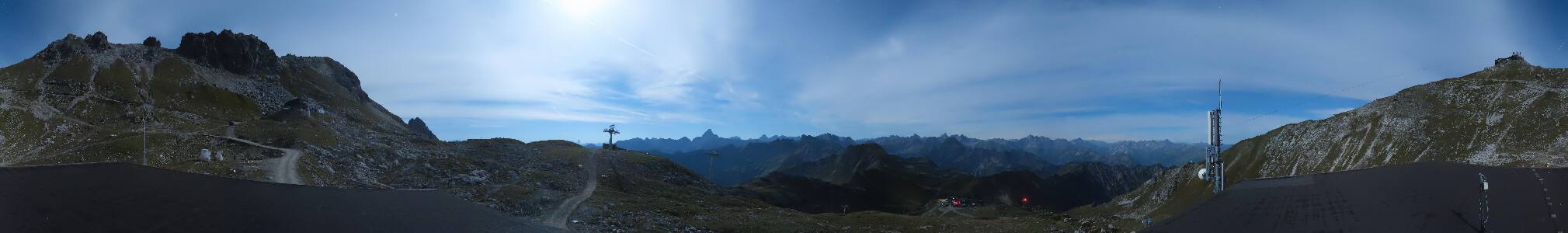 Oberstdorf Nebelhorn snow cam captured at 29 September 2026 at 11:37 pm GMT+2