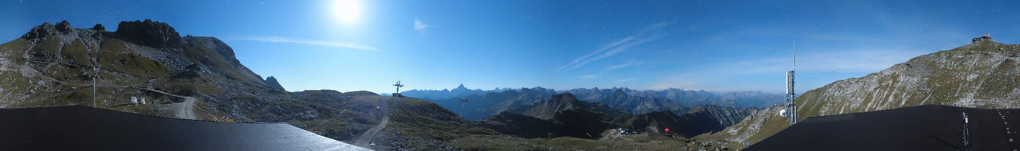 Oberstdorf Nebelhorn snow cam captured at 30 September 2026 at 11:47 pm GMT+2
