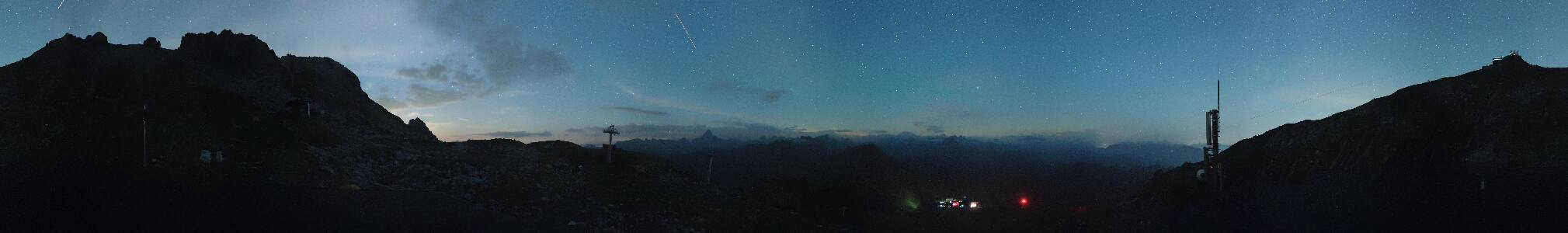 Oberstdorf Nebelhorn snow cam captured at 3 October 2026 at 11:57 pm GMT+2