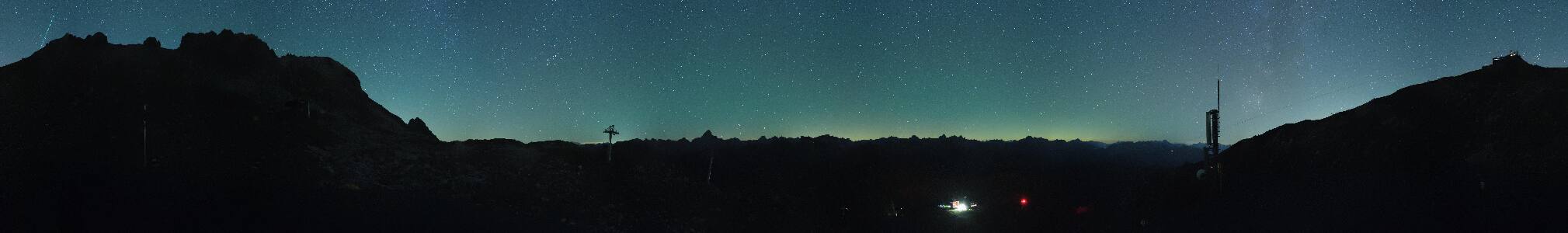 Oberstdorf Nebelhorn snow cam captured at 5 October 2026 at 11:51 pm GMT+2