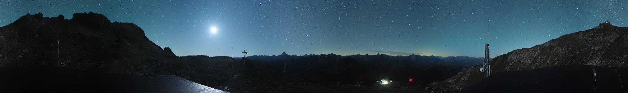 Oberstdorf Nebelhorn snow cam captured at 6 October 2026 at 4:06 am GMT+2
