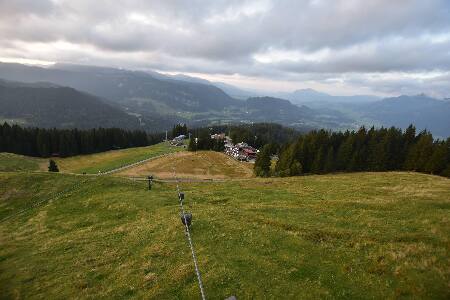 Oberstdorf Söllereck Schrattenwang snow cam captured at 21 September 2026 at 7:14 pm GMT+2