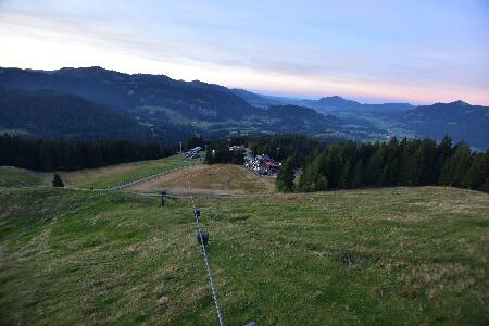 Oberstdorf Söllereck Schrattenwang snow cam captured at 26 September 2026 at 7:21 pm GMT+2