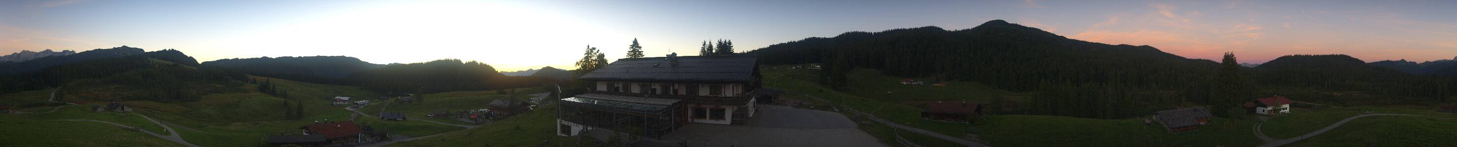 Reit im Winkl Winklmoosalm snow cam captured at 27 September 2026 at 7:19 pm GMT+2