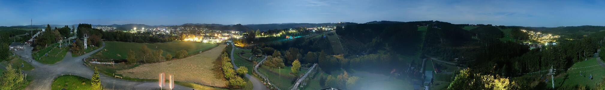 Winterberg Sprungschanze Winterberg St. Georg Schanze snow cam captured at 24 September 2026 at 11:47 pm GMT+2