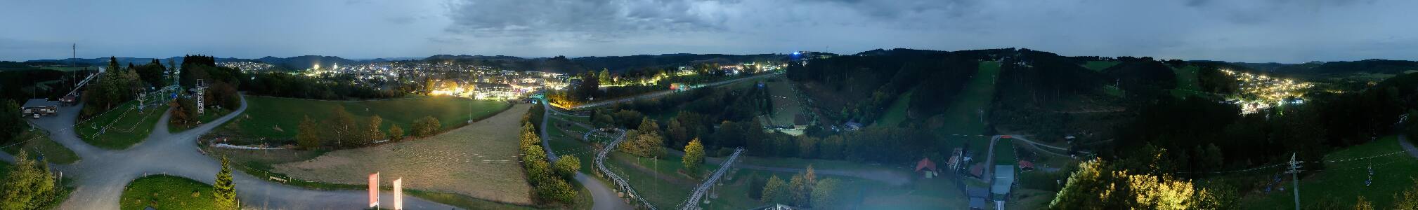 Winterberg Sprungschanze Winterberg St. Georg Schanze snow cam captured at 26 September 2026 at 11:50 pm GMT+2