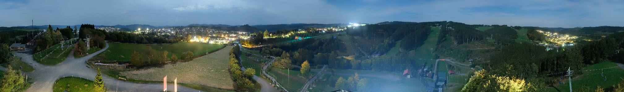 Winterberg Sprungschanze Winterberg St. Georg Schanze snow cam captured at 28 September 2026 at 11:53 pm GMT+2