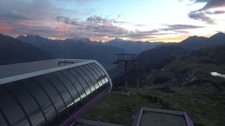 Bettmeralp (Aletsch Arena) Upper Station Wurzenbord snow cam captured at 13 September 2026 at 7:57 pm GMT+2