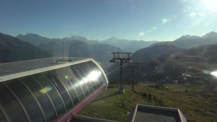 Bettmeralp (Aletsch Arena) Upper Station Wurzenbord snow cam captured at 15 September 2026 at 6:04 pm GMT+2