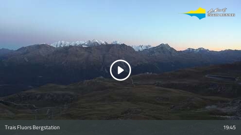 Celerina Trais Fluors Upper Station snow cam captured at 12 September 2026 at 7:51 pm GMT+2