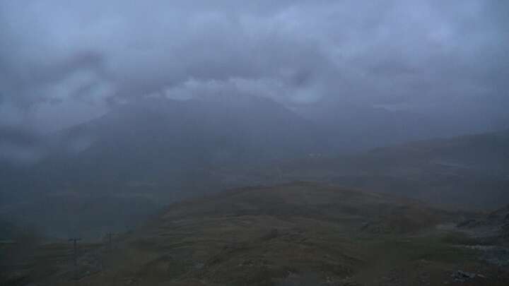Celerina Trais Fluors Upper Station snow cam captured at 16 September 2026 at 7:46 pm GMT+2